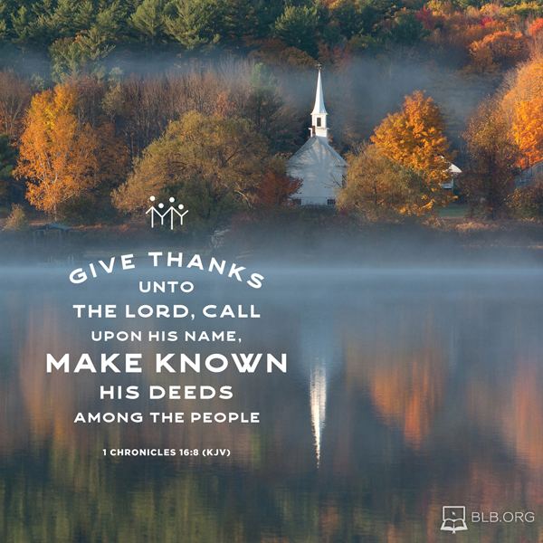1 Chronicles Images - 1 Chronicles 16:8 (KJV)