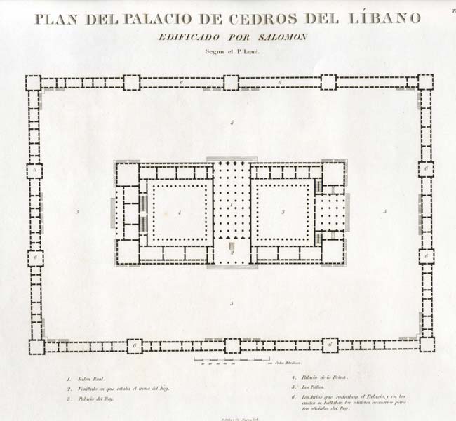1 Chronicles Images - Plan of the Palace of Cedars in Lebanon