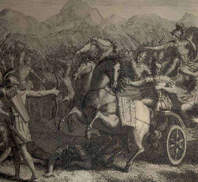 1 Kings Images - Ahab Is Wounded in a Battle against the Syrians