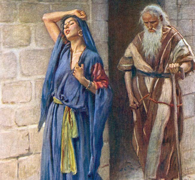 1 Kings Images - Jeroboam's Wife Departs from Ahijah