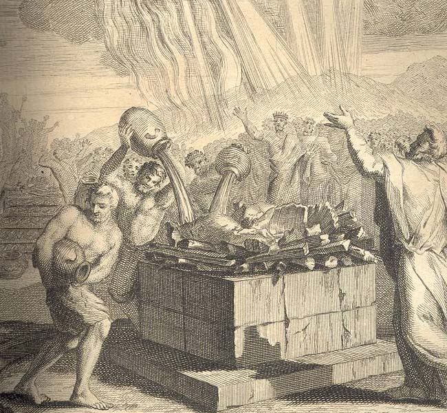 1 Kings Images - Elijah's Sacrifice Is Consumed by the Fire of God