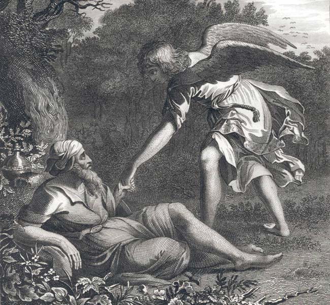 1 Kings Images - The Angel Appearing to Elijah
