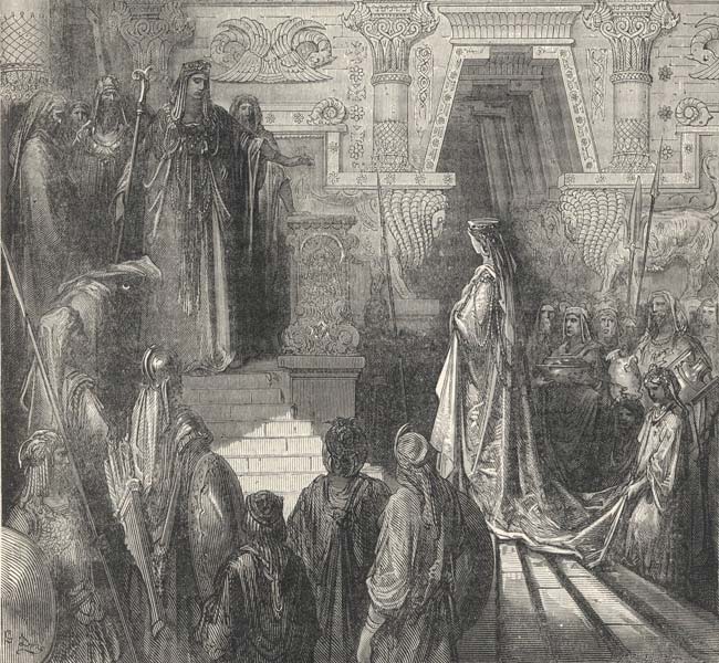 1 Kings Images - Solomon Receiving the Queen of Sheba