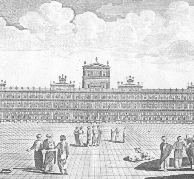 1 Kings Images - A Representation of Solomon's Temple with People