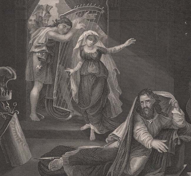 1 Samuel Images - David Playing before Saul