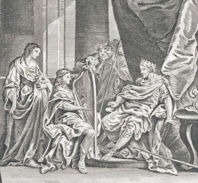1 Samuel Images - David Playing on the Harp before Saul