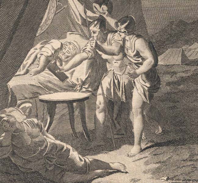 1 Samuel Images - David Spares Saul's Life