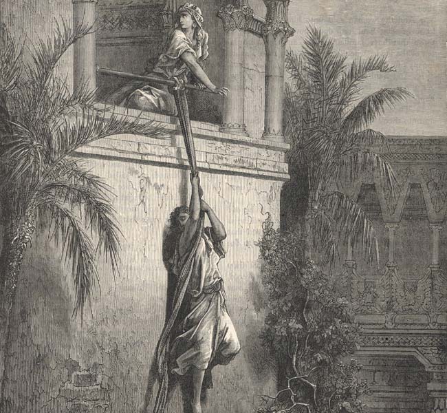 1 Samuel Images - The Escape of David through the Window