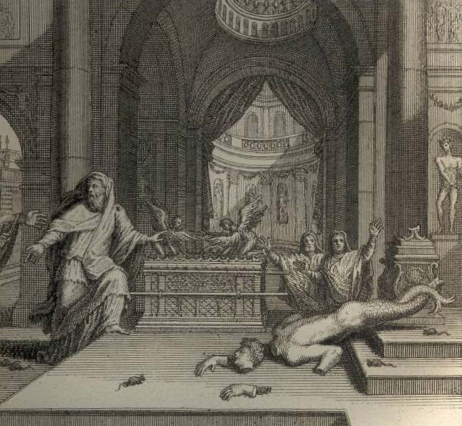 1 Samuel Images - Dagon Falls before the Ark