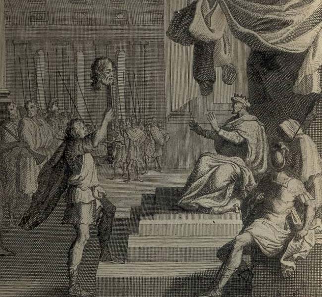 1 Samuel Images - David Presents Goliath's Head to Saul