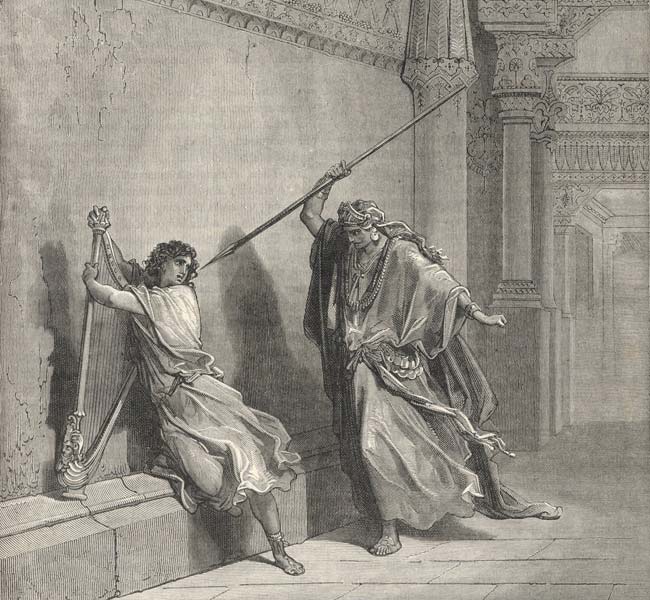 1 Samuel Images - Saul Attempts the Life of David