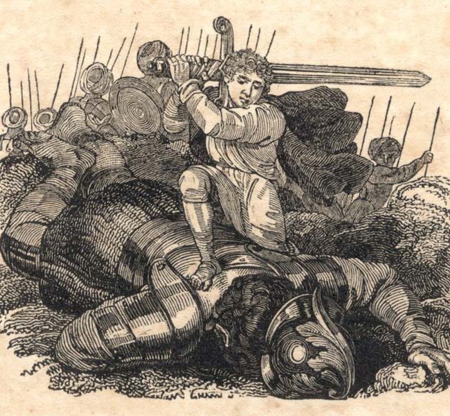 1 Samuel Images - David Slaying Goliath