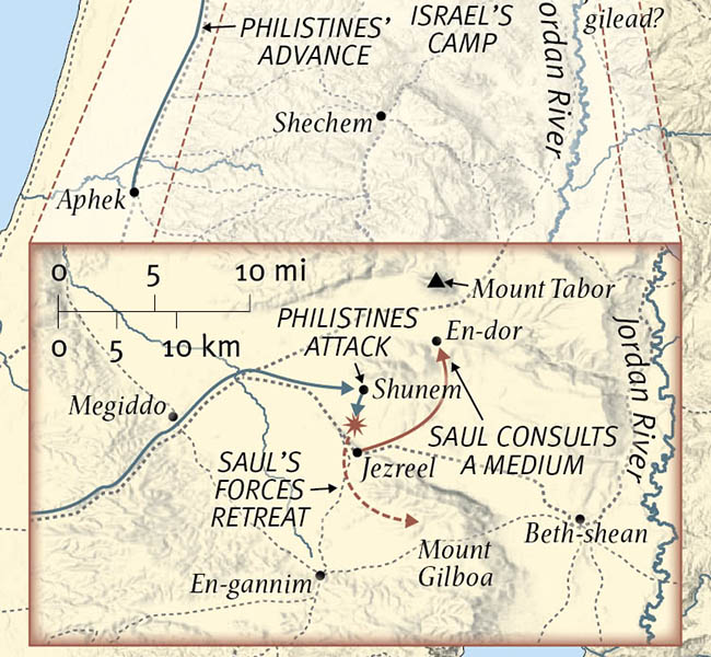1 Samuel Images - The Battle at Mount Gilboa