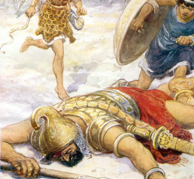 1 Samuel Images - David Defeats Goliath