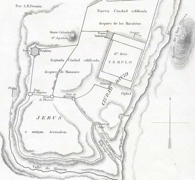 2 Chronicles Images - Plan of the Old Jerusalem
