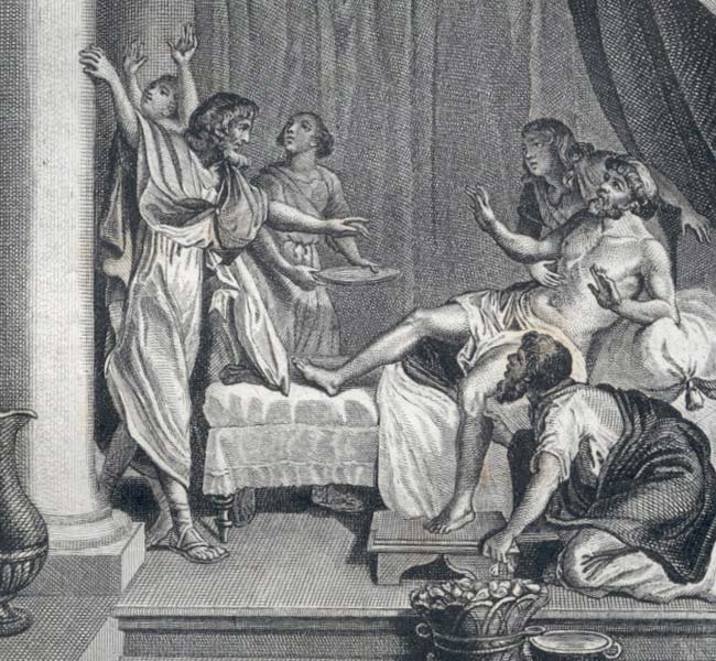 2 Chronicles Images - Isaiah Ensures Hezekiah of His Cure