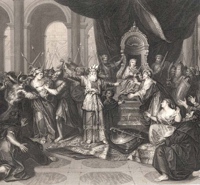 2 Chronicles Images - The Infant Joash Proclaimed King