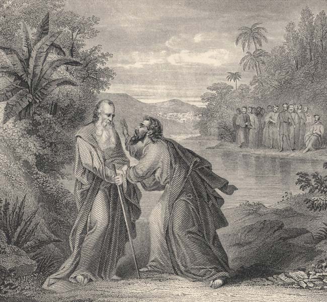 2 Kings Images - Elijah Taking Leave of Elisha