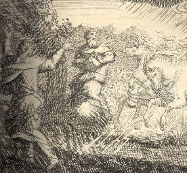 2 Kings Images - Elijah Goes up by a Whirlwind into Heaven