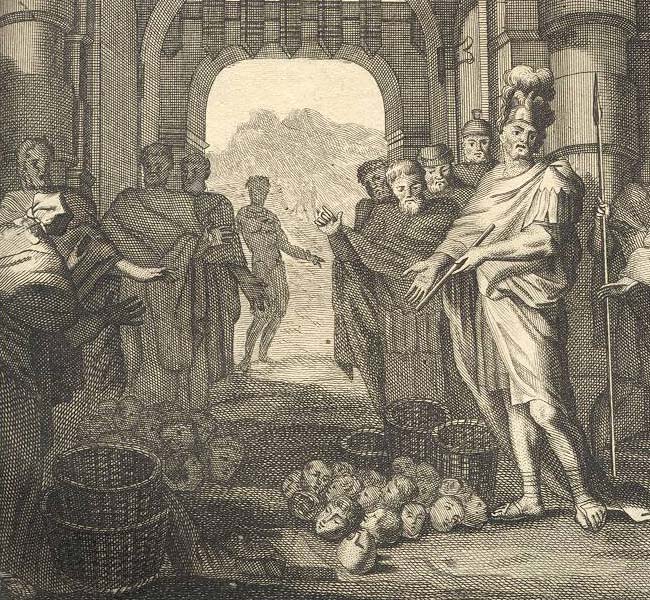 2 Kings Images - The Heads of the King's Sons Are Placed at the Gate in Jezreel