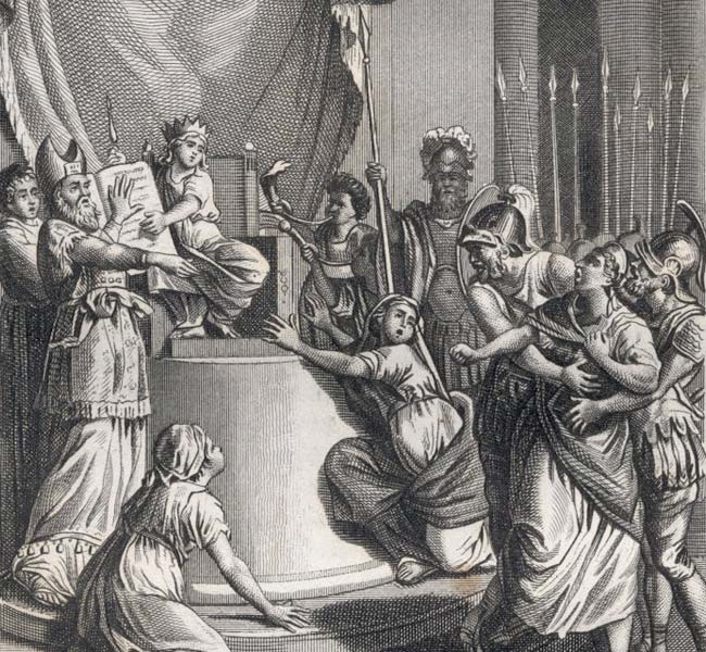 2 Kings Images - Athaliah Kills the Sons of Ahaziah, except Joash