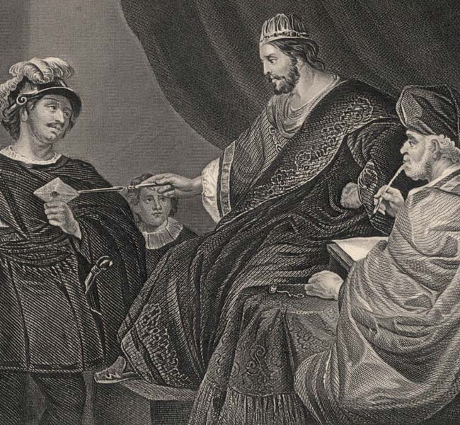 2 Samuel Images - David Sending a Letter to Joab by Uriah