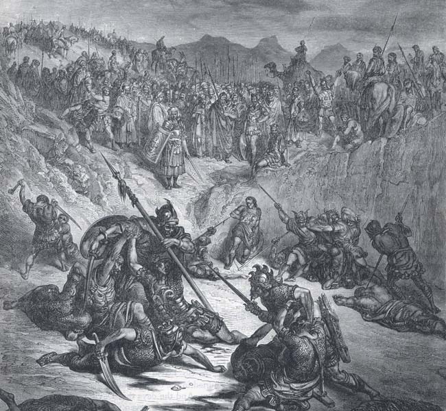 2 Samuel Images - Combat between the Champions of Ish-Bosheth and David