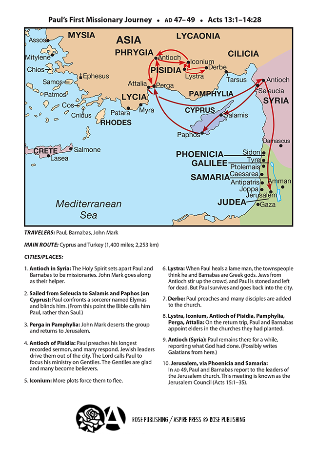 Acts Images - Paul's First Missionary Journey #2