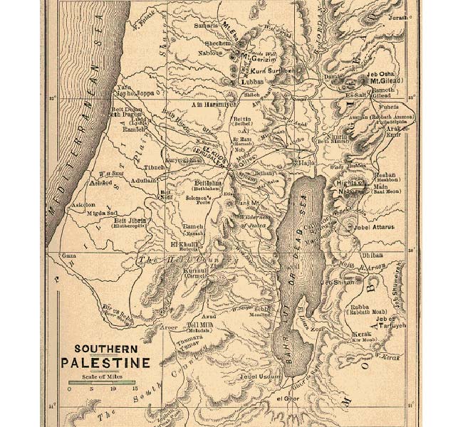 Acts Images - Southern Palestine (map)