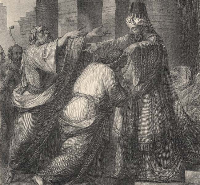 Daniel Images - Belshazzar Investing Daniel with a Chain