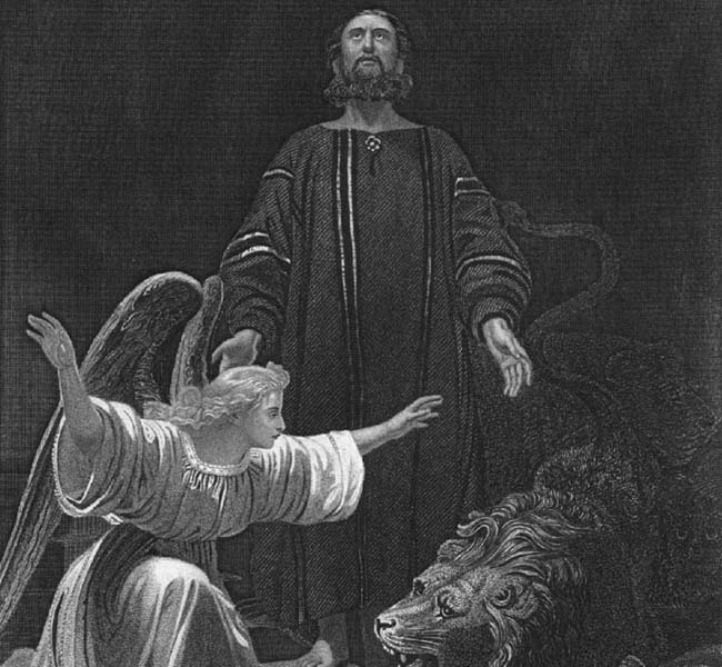 Daniel Images - Daniel in the Den of Lions (engraving)