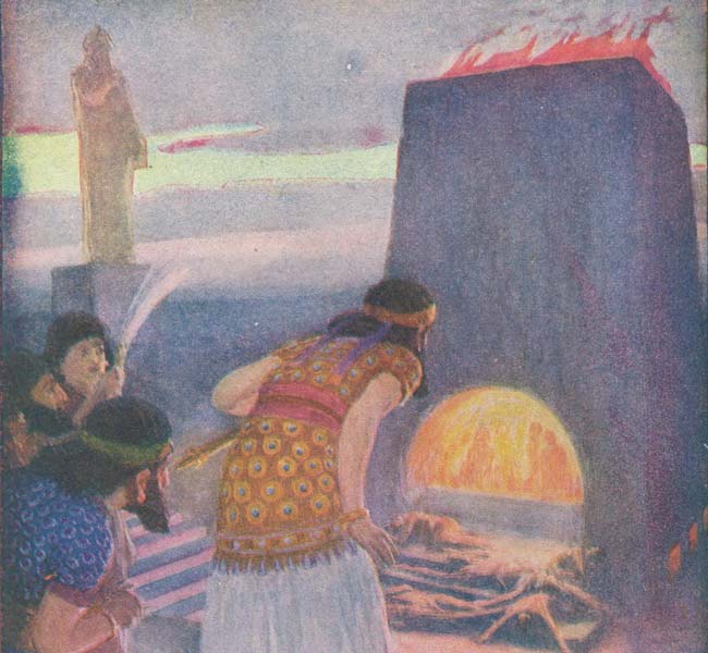 Daniel Images - King Nebuchadnezzar Looking into the Fiery Furnace