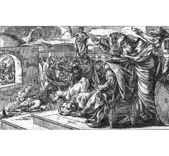 Daniel Images - The Fiery Furnace (engraving)