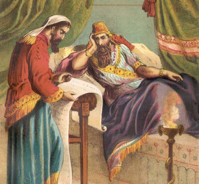 Esther Images - Reading the Book of the Records to King Ahasuerus