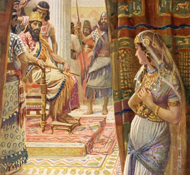 Esther Images - Esther Entering the King's Presents
