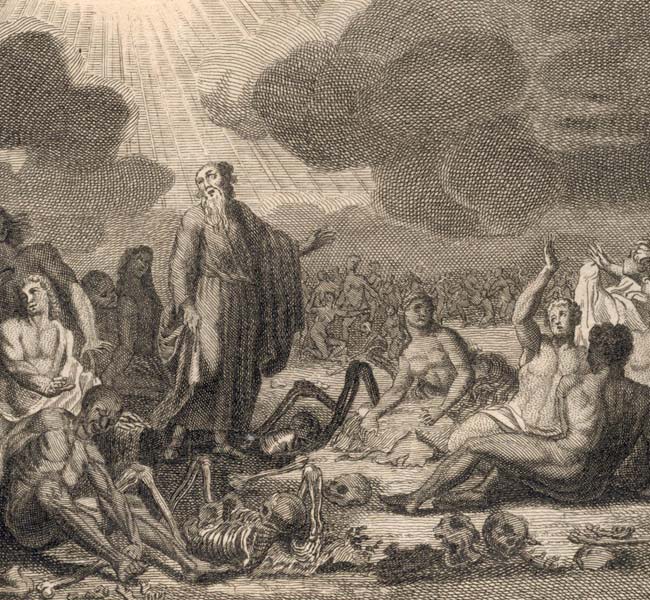 Ezekiel Images - Ezekiel Prophesies on Dry Bones