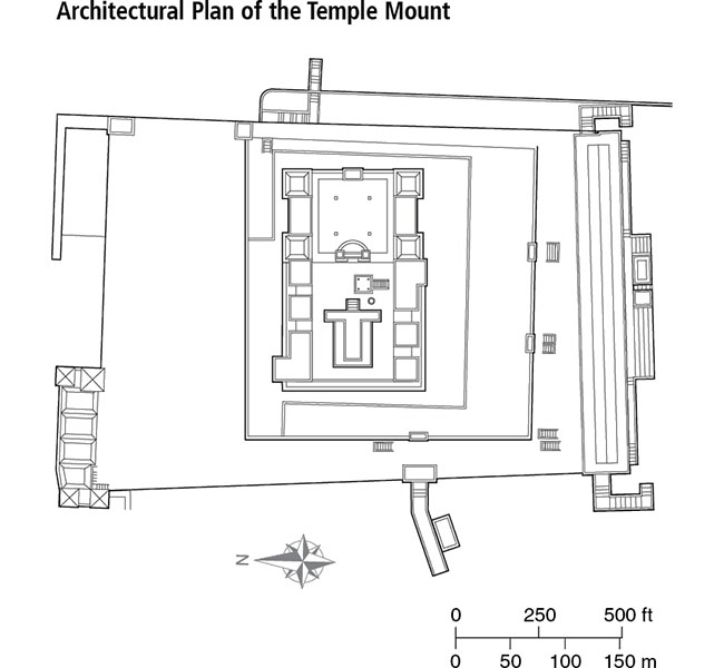 Hebrews Images - Golgotha Architectural Plan of the Temple Mount
