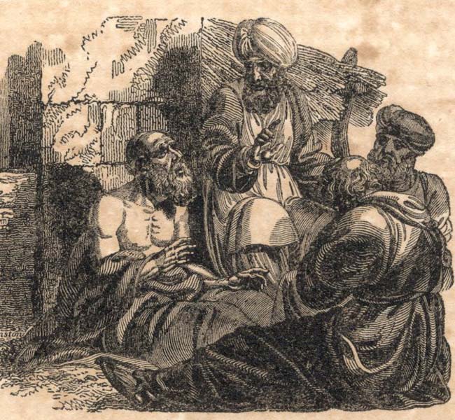 Job Images - Job in Adversity Visited by His Friends