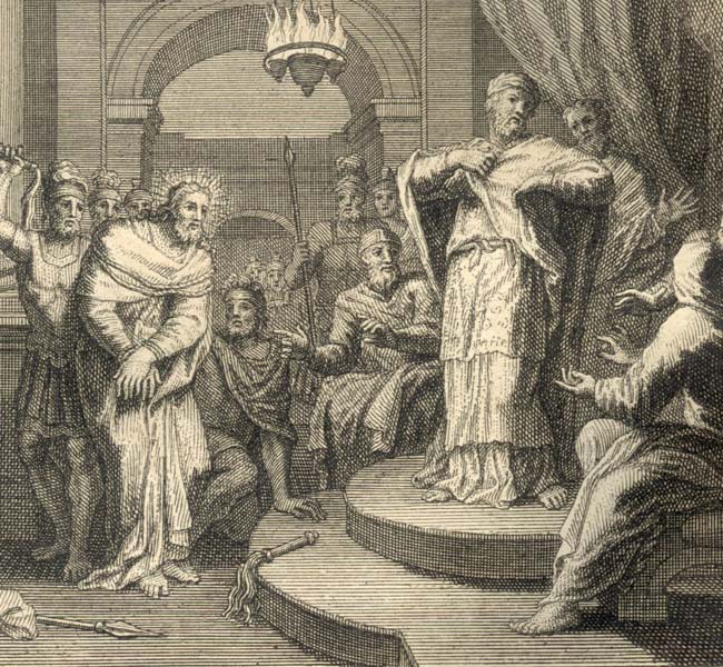 John Images - Jesus on Trial before Caiaphas