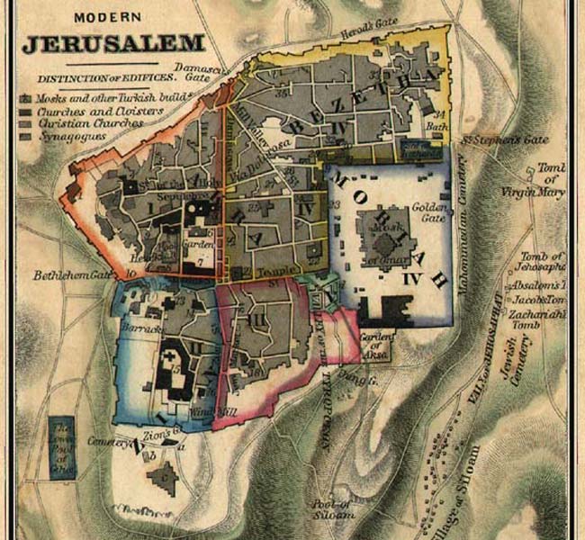 John Images - Modern Jerusalem (map)
