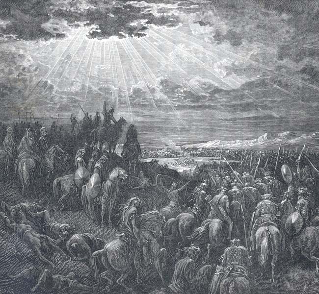 Joshua and Israel Battle against Many Kings