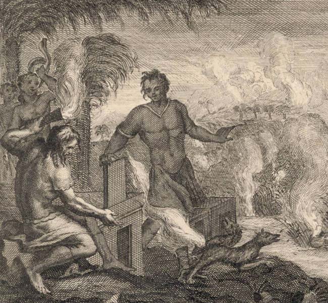 Judges Images - Samson Burns the Philistines Fields