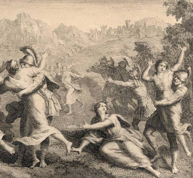 Judges Images - Removal of the Girls of Shiloh by the Benjamites