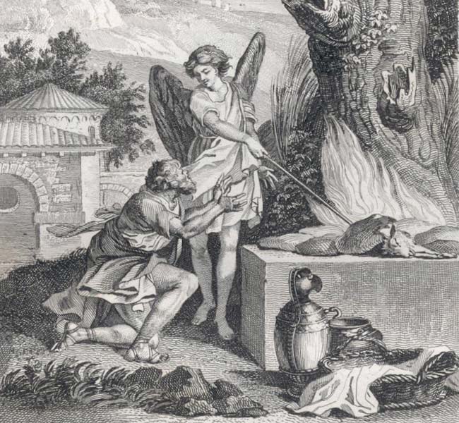 Judges Images - Gideon Offers a Sacrifice