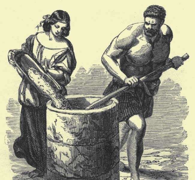 Judges Images - Samson Grinding at the Mill (engraving)