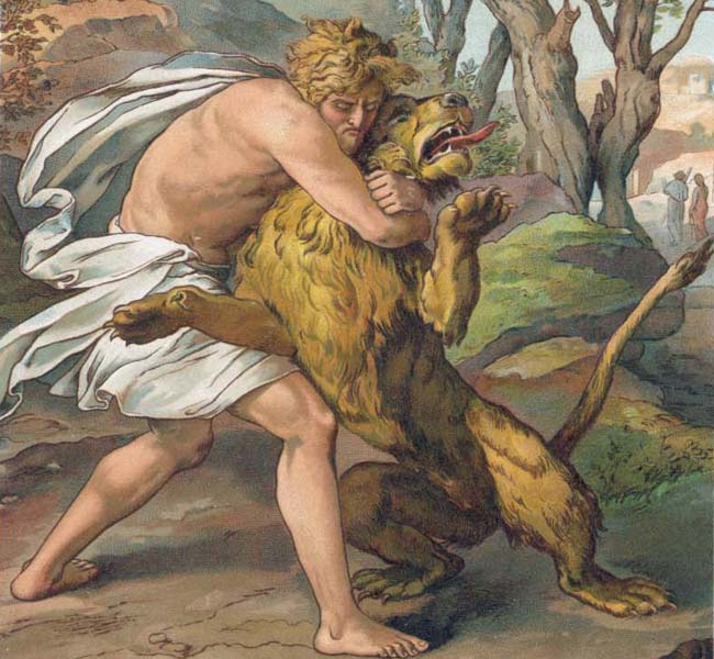 Judges Images - Samson Rent the Lion