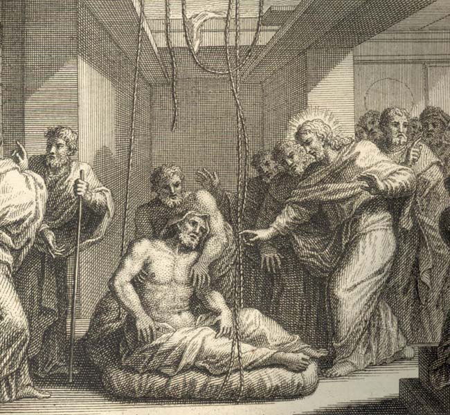 Luke Images - A Paralytic Is Lowered to Jesus