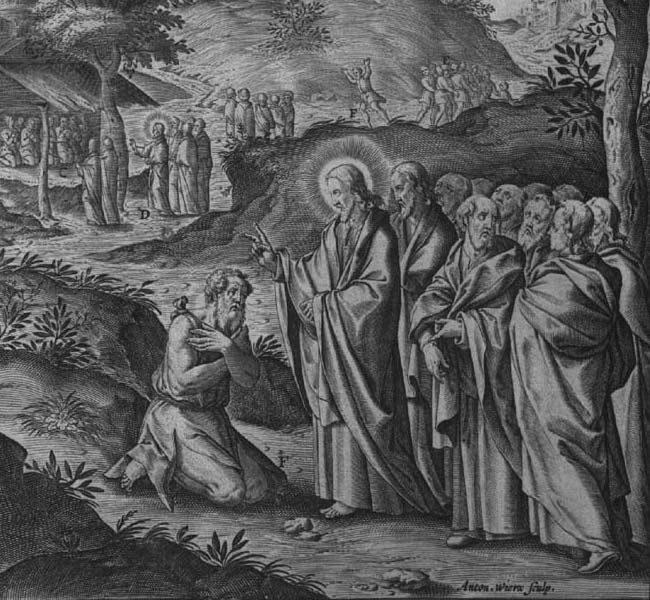 Luke Images - Jesus Healing Ten Lepers (engraving)