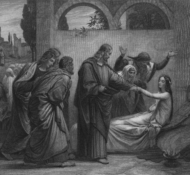 Luke Images - The Raising of Jairus' Daughter (engraving)