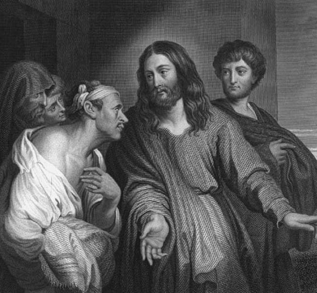 Mark Images - The Paralytic Healed (engraving)